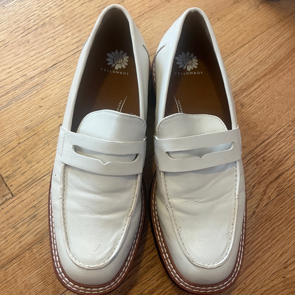 Yellow Box Off-White Slip-On Loafers
